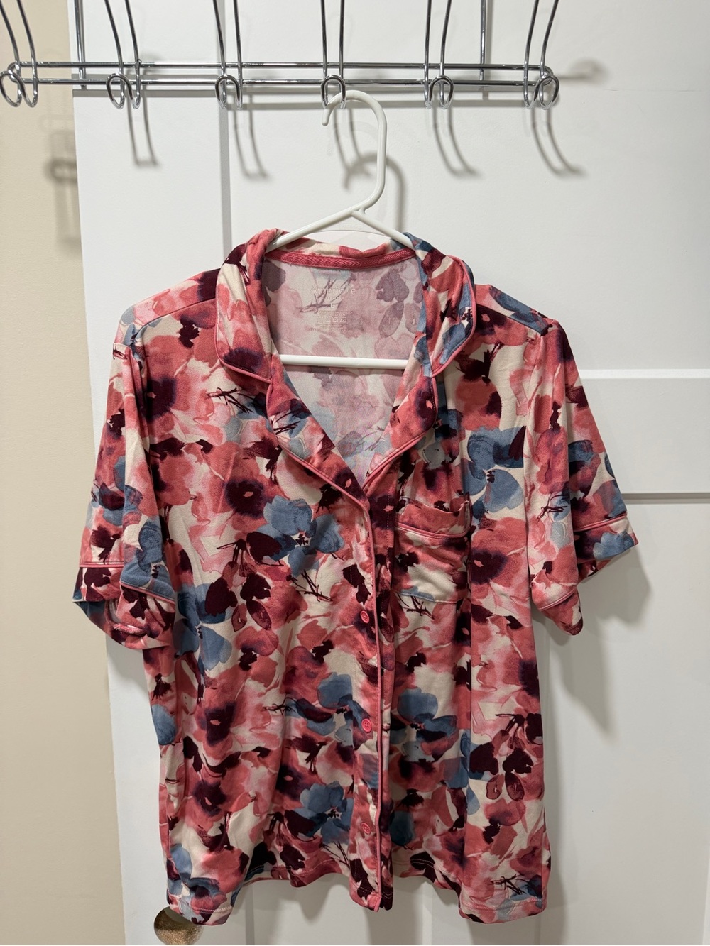 Ambrielle Pink and Blue Floral Pajamas